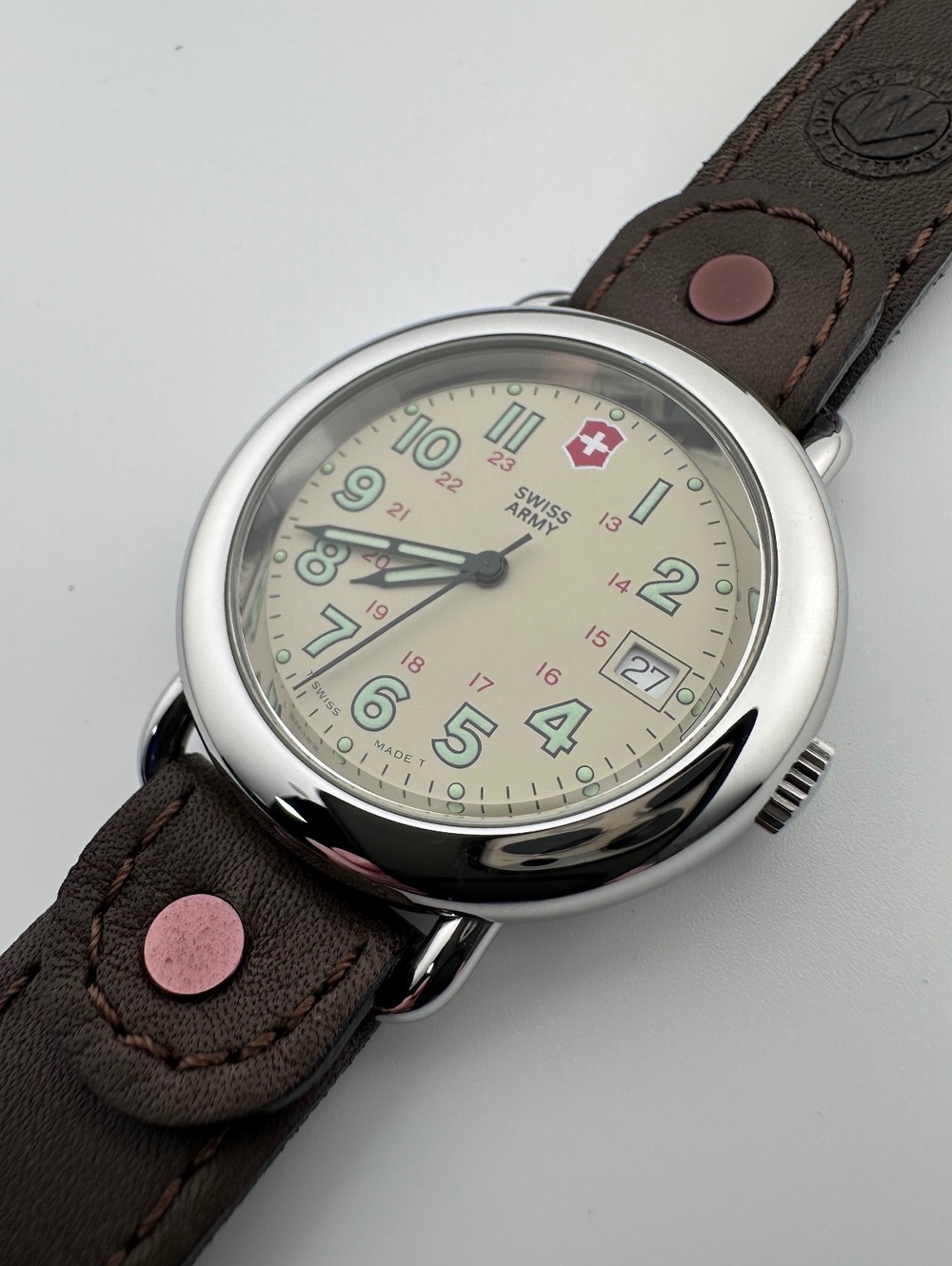 1994 Swiss Army Cavalry 37mm Cream Dial, Appears Unworn, Swiss Quartz